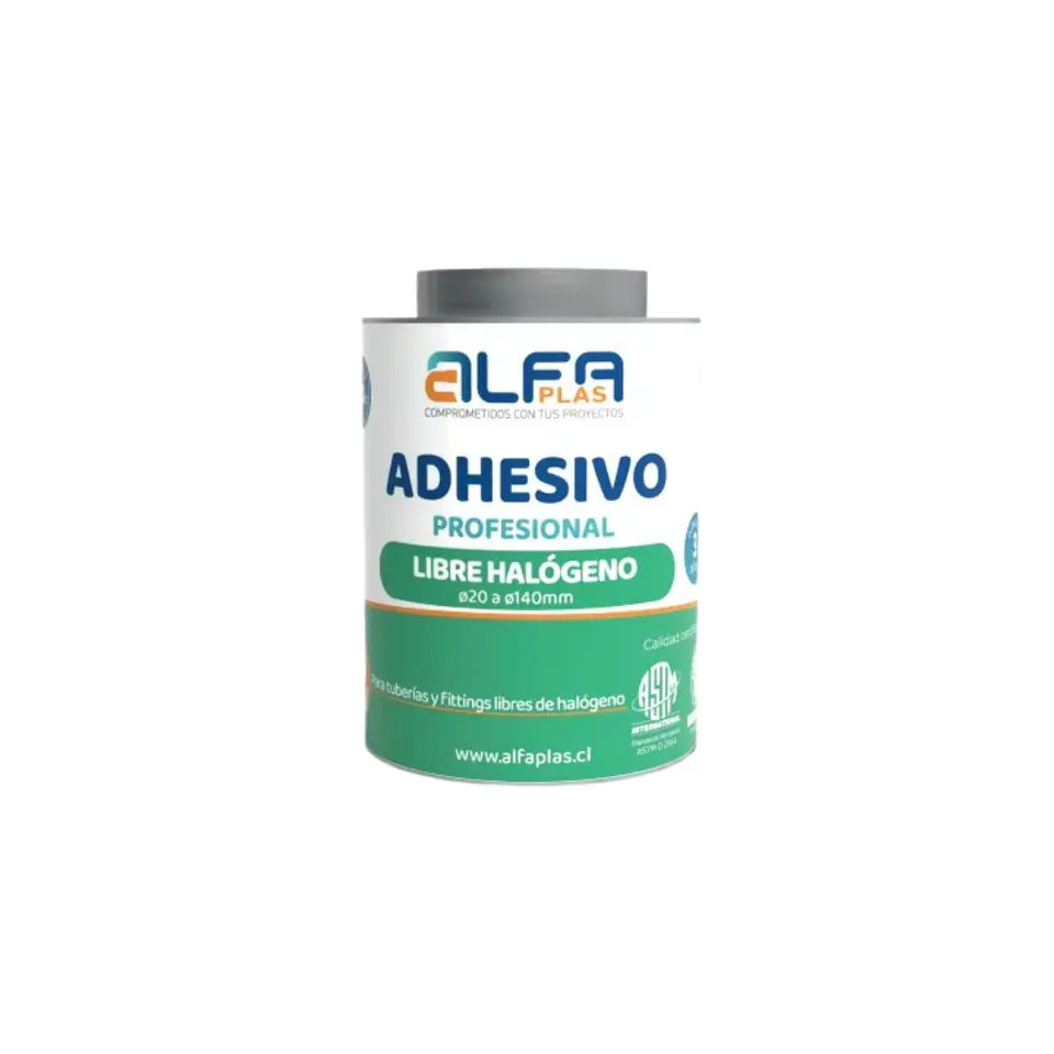 Adhesivo Pvc L/Halogeno 240cc Alfaplas 1