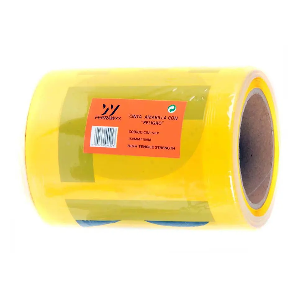 Cinta Peligro Amarilla 15cmx150mts CIN150P  1