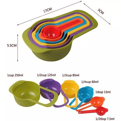 Set de utensilios para taller de cocina y pastelería