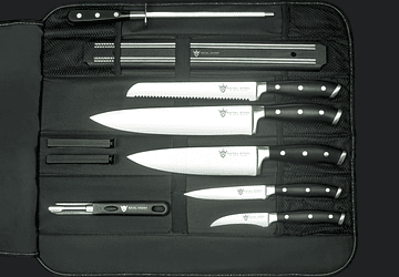 Set de cuchillos profesionales Royal Crown para estudiantes de gastronomía
