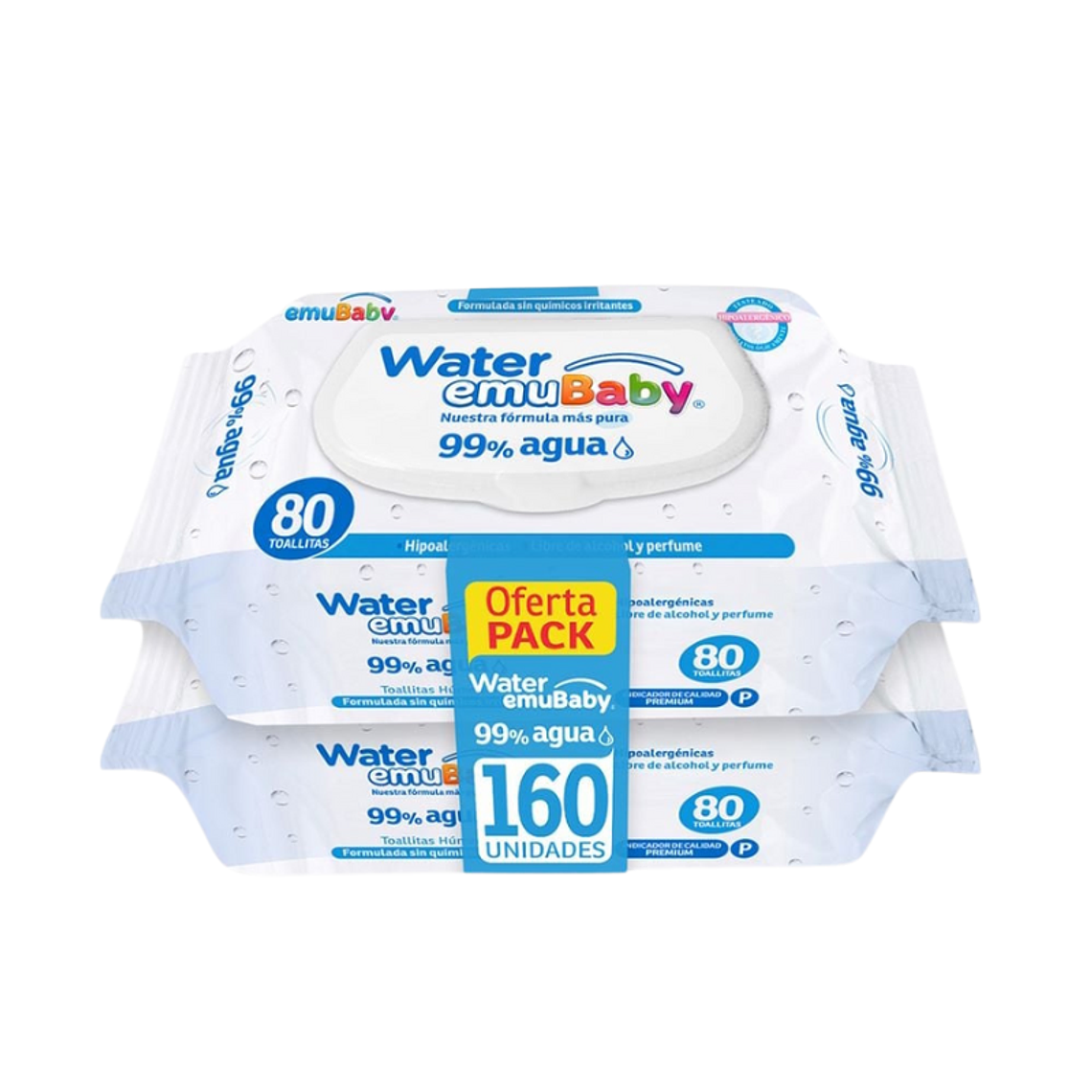 Emubaby Toallitas Húmedas 99% Agua 1