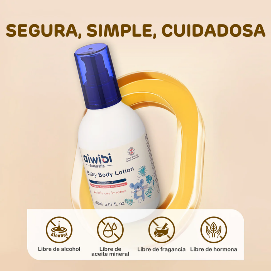 Aiwibi Loción Corporal para Bebés 6
