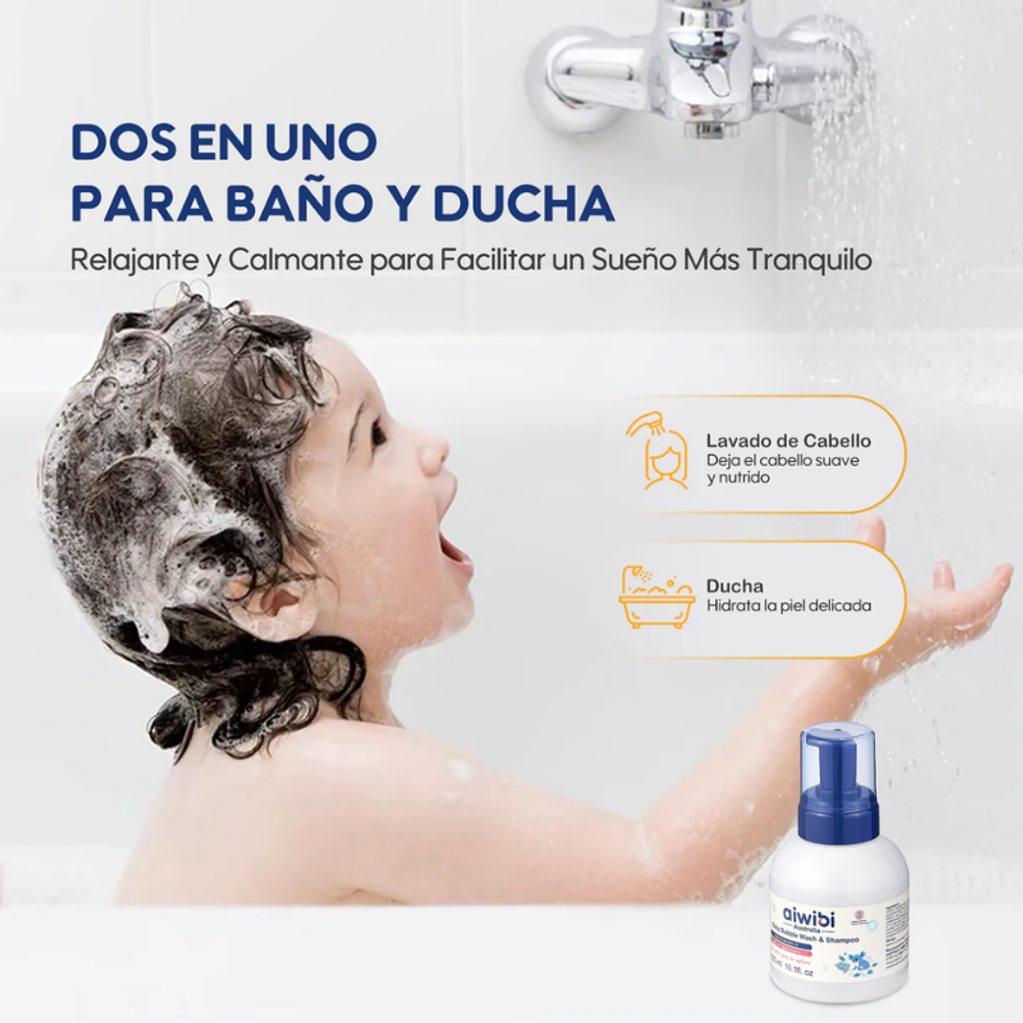 Aiwibi Jabón y Shampoo de Burbujas 7