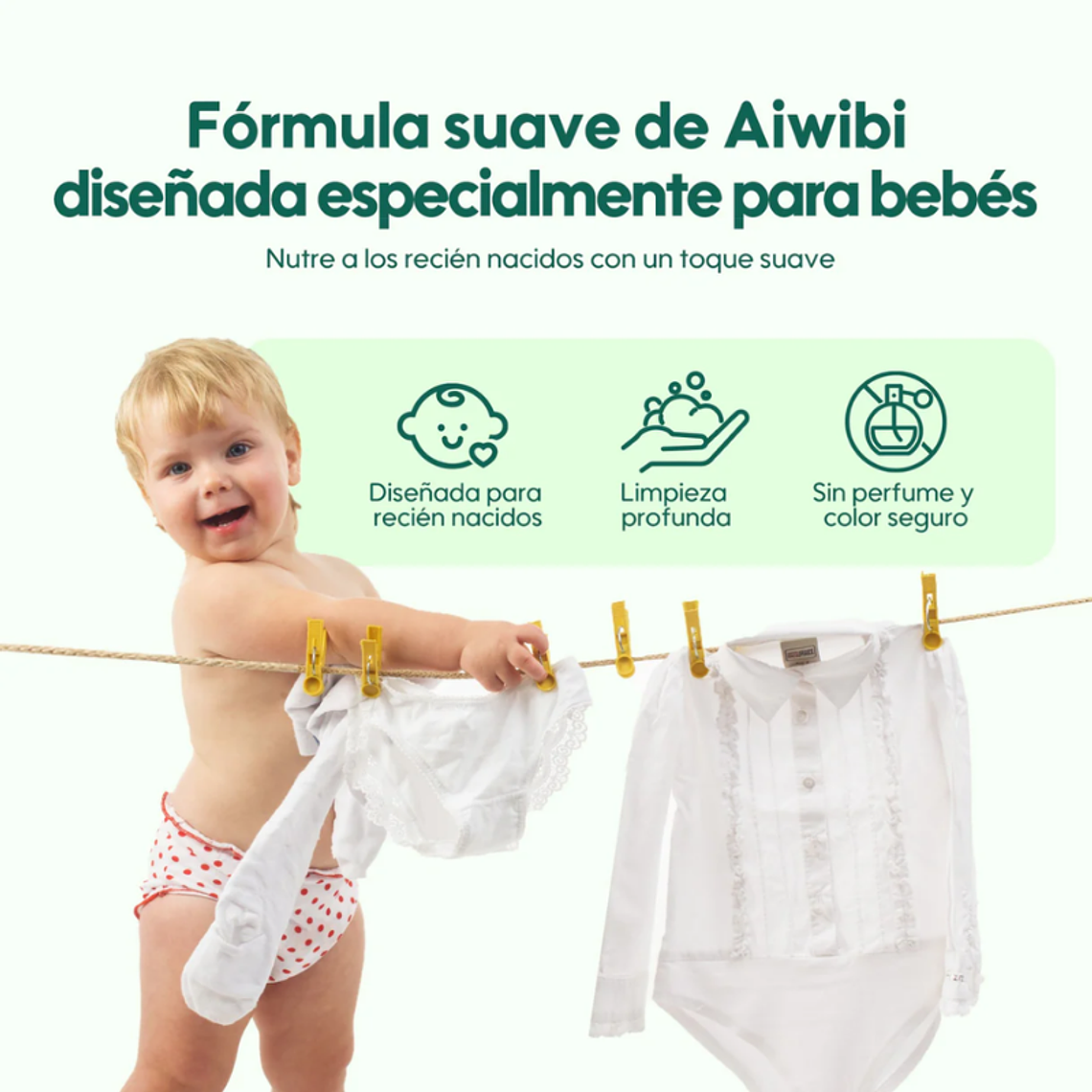 Aiwibi Detergente Líquido para Bebés 7