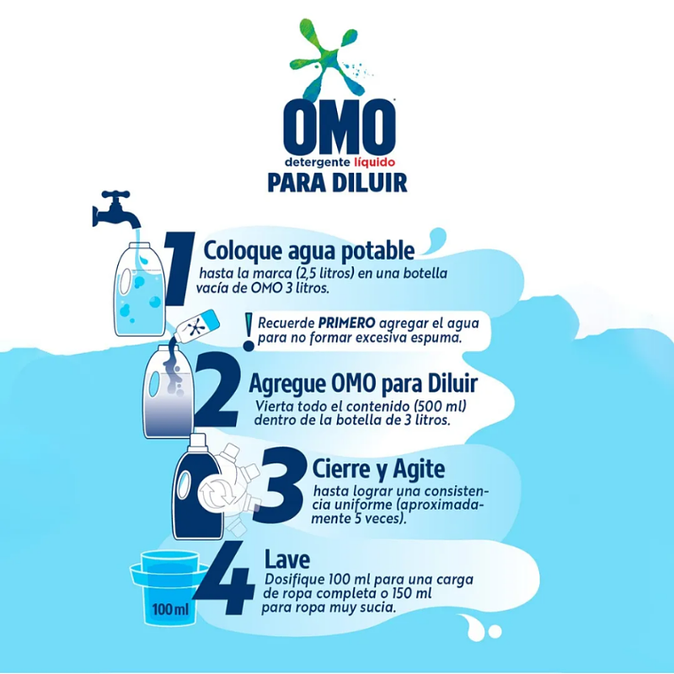 Omo Ultra Concentrado Para Preparar 2