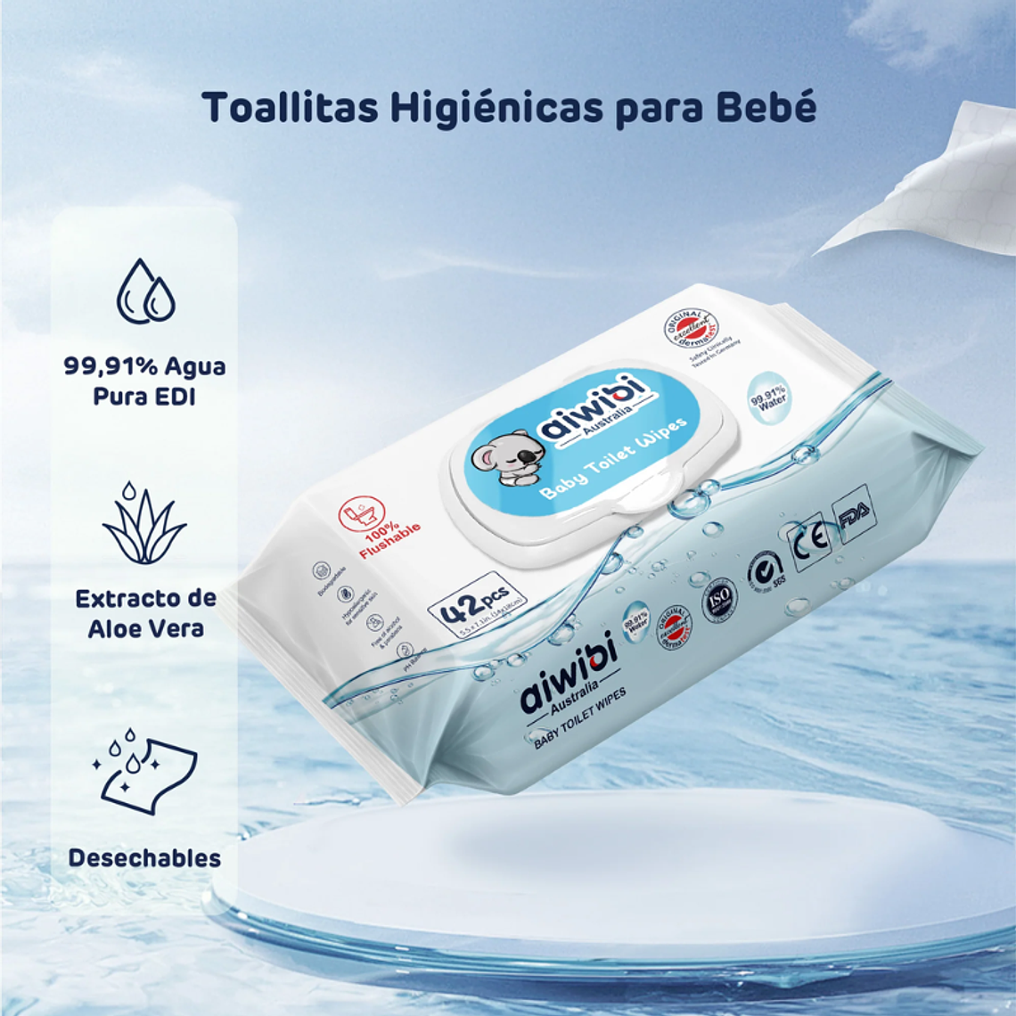 Aiwibi Toallitas Húmedas Biodegradables 5