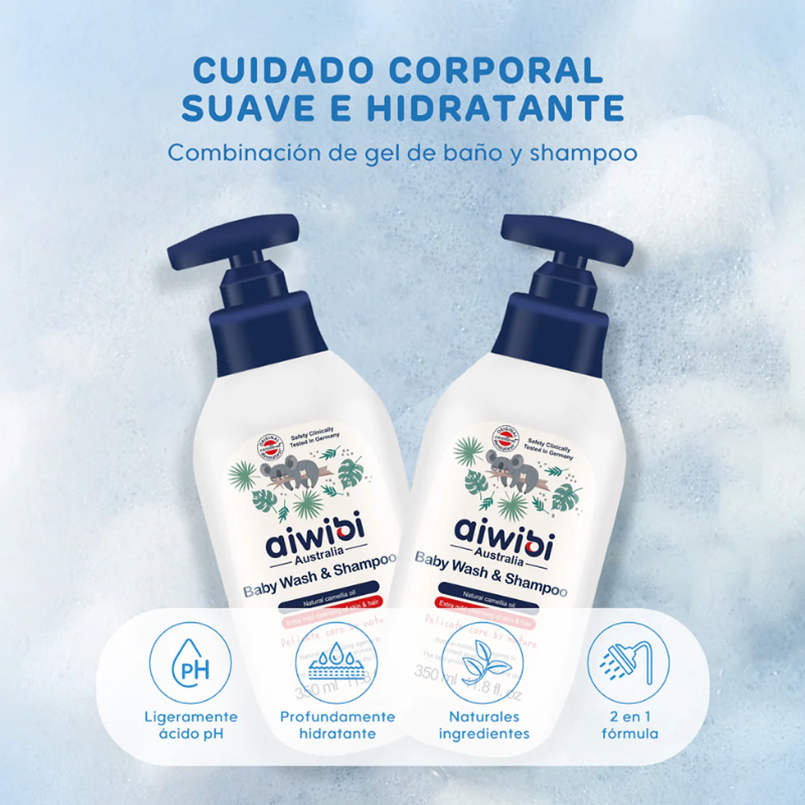 Aiwibi Gel de Baño y Shampoo 2