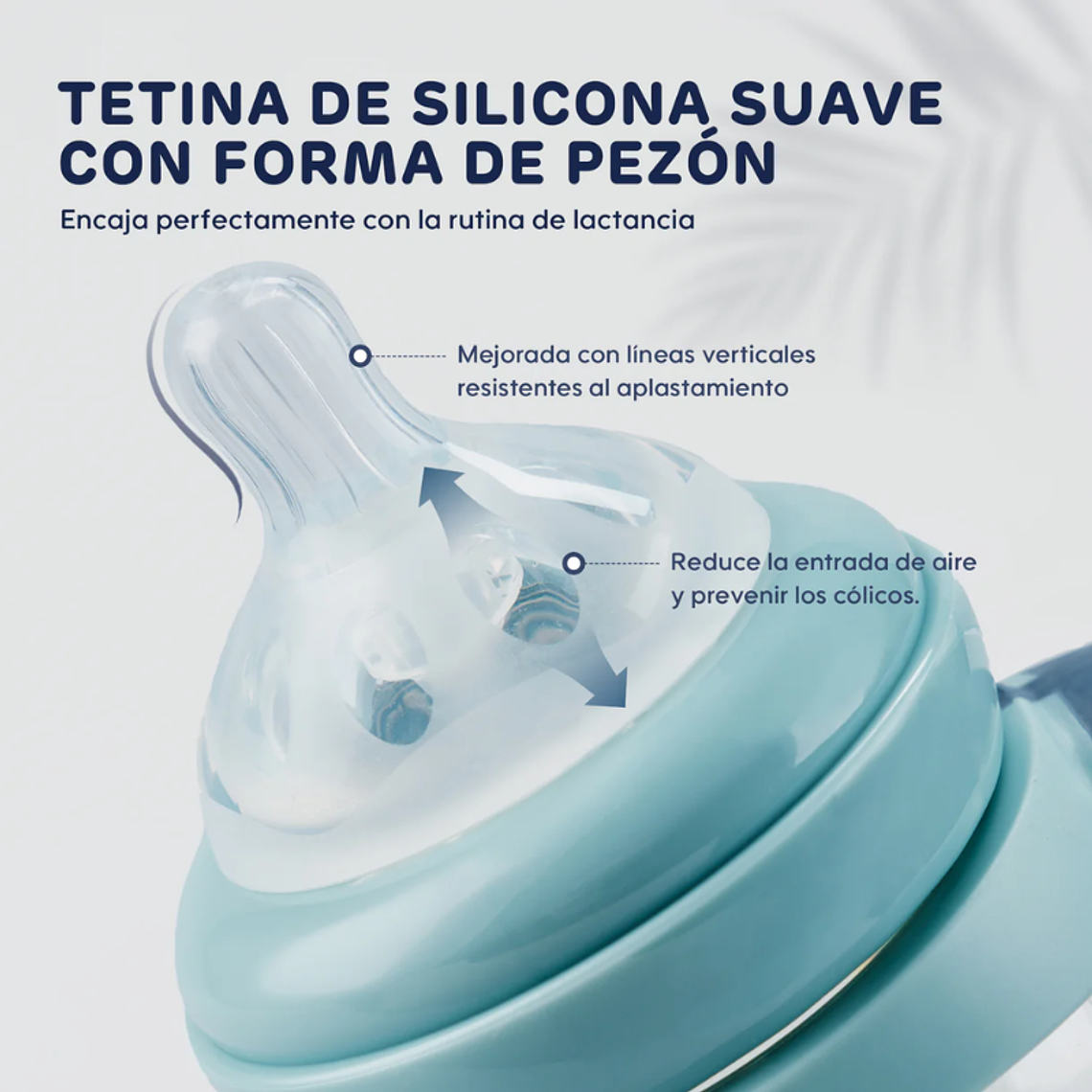 Aiwibi Mamadera Antigases Para Bebés RN - 120ml 5