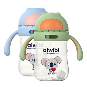 Aiwibi Botella de Agua con Bombilla - 300ml