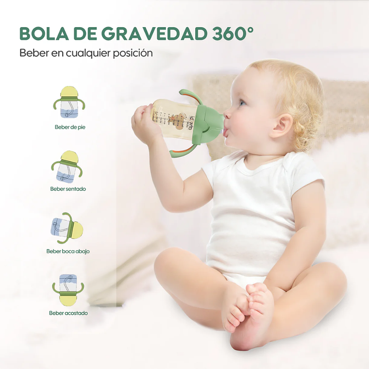 Aiwibi Botella de Agua con Bombilla - 300ml 8