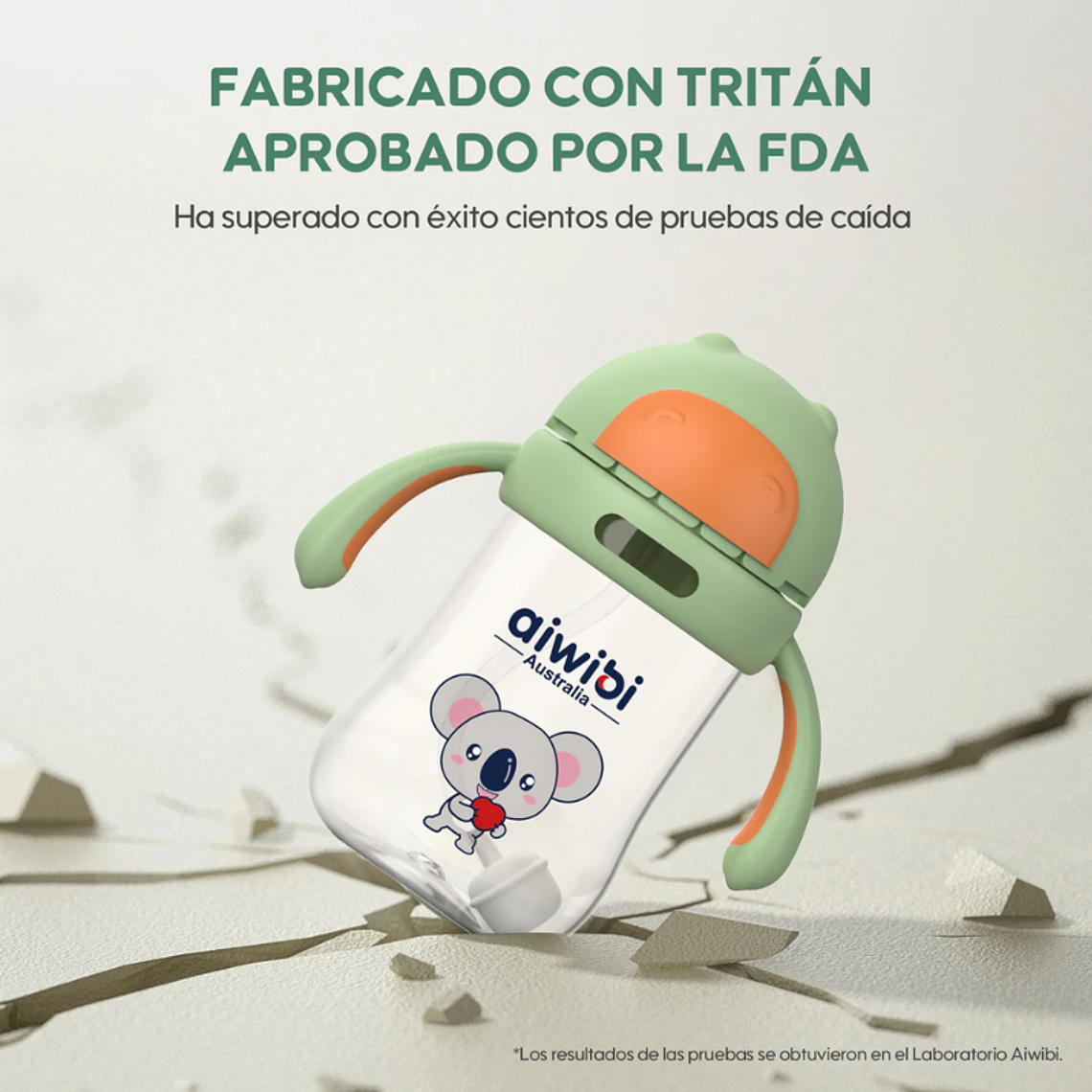 Aiwibi Botella de Agua con Bombilla - 300ml 7