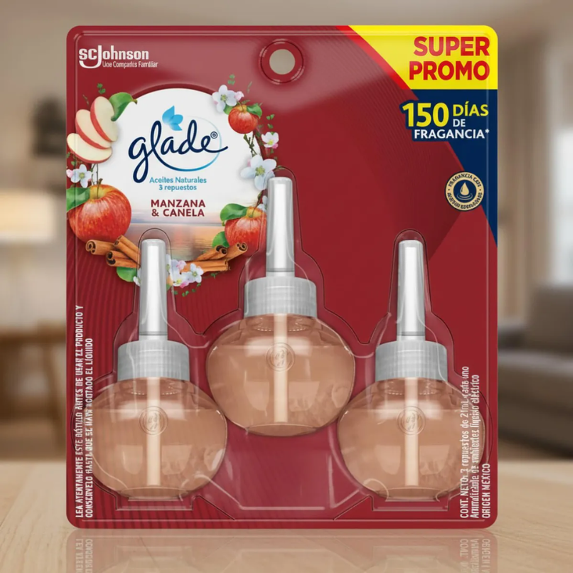 Glade Aceites Naturales 3 Repuestos 2