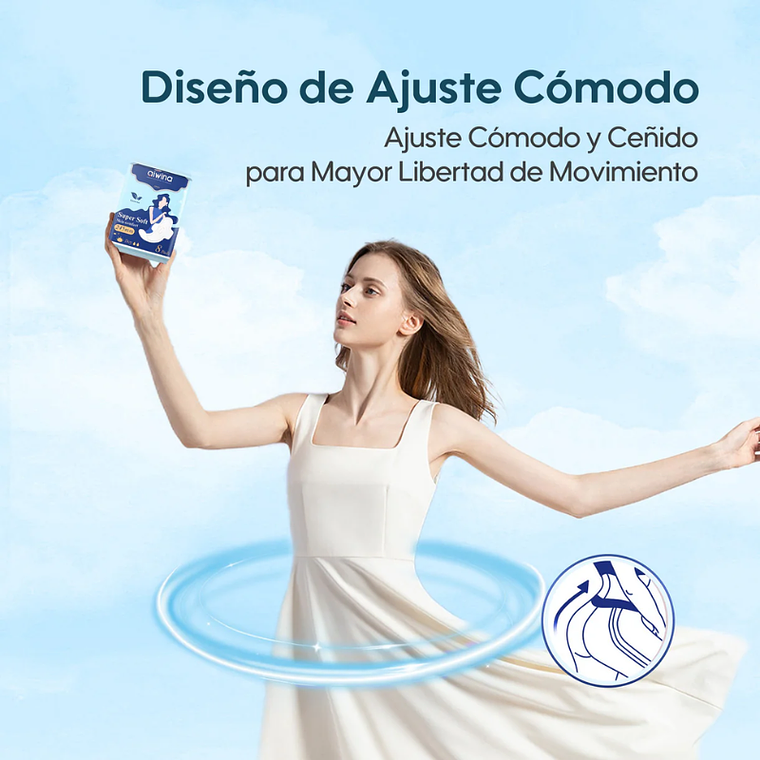 Aiwina Toallas Femeninas Súper Suaves Día 245mm 6