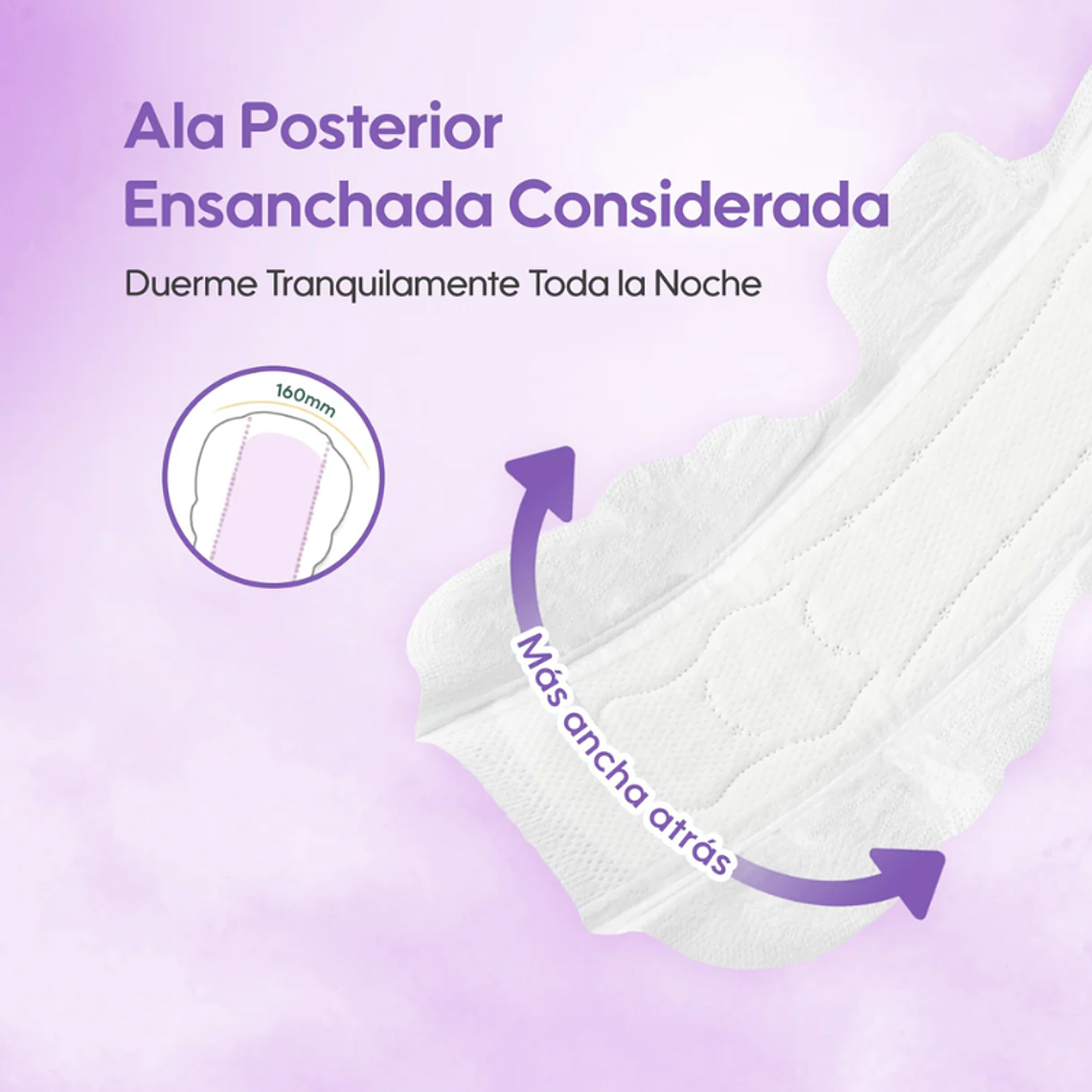 Aiwina Toallas Femeninas Súper Suaves Noche 330mm 4