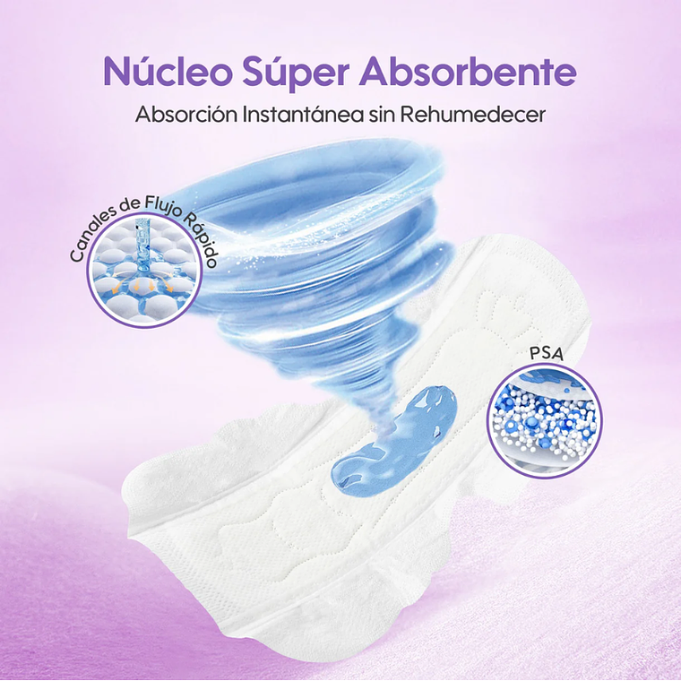 Aiwina Toallas Femeninas Súper Suaves Noche 330mm 5