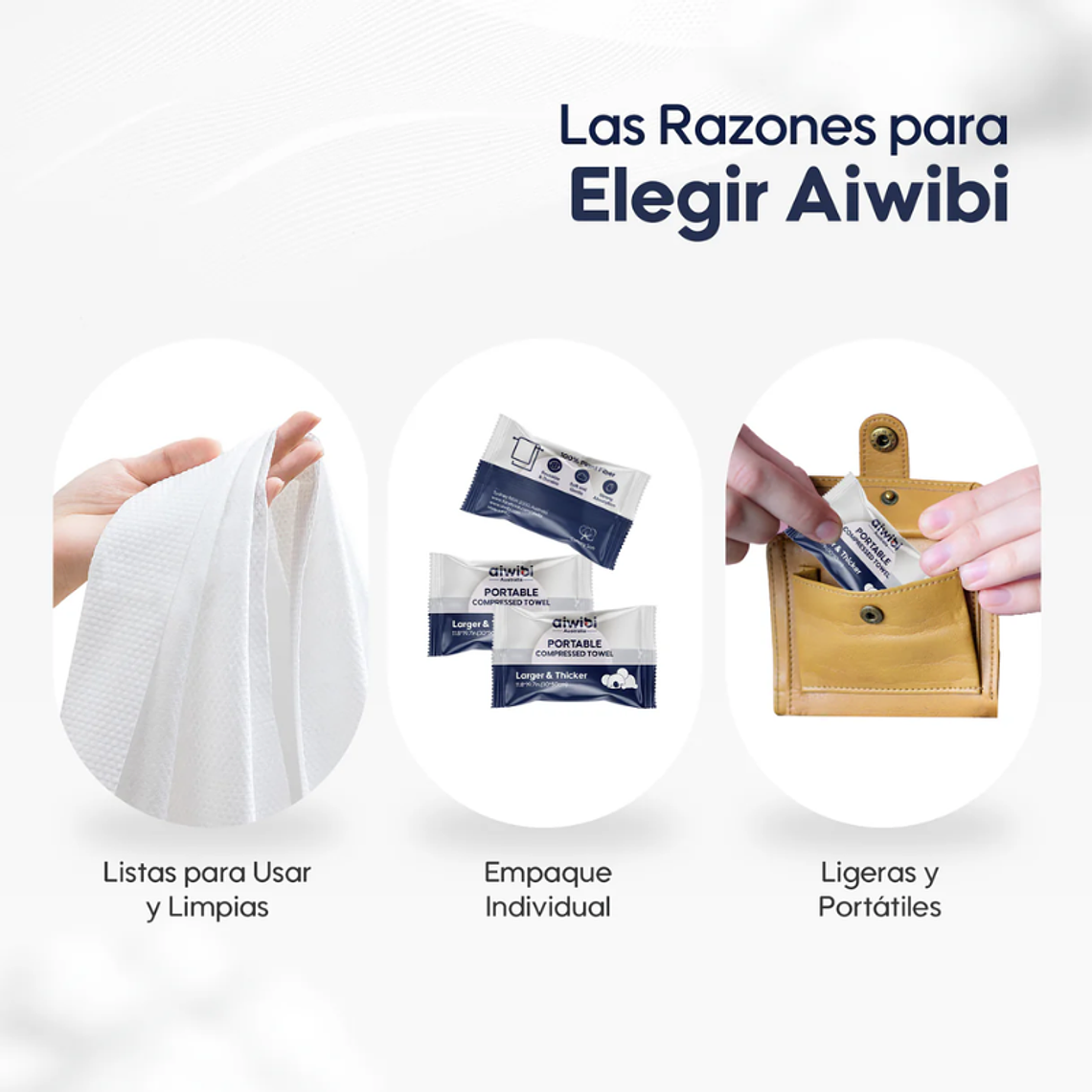 Aiwibi Toalla Comprimida Portátil 3