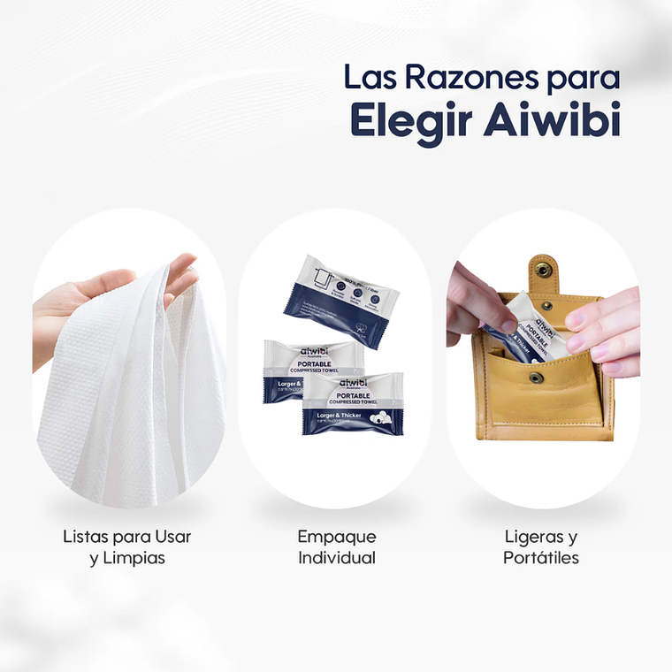 Aiwibi Toalla Comprimida Portátil 3
