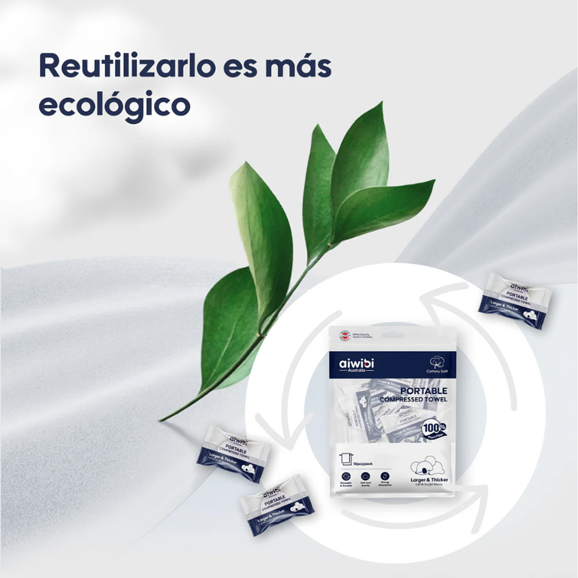 Aiwibi Toalla Comprimida Portátil 11