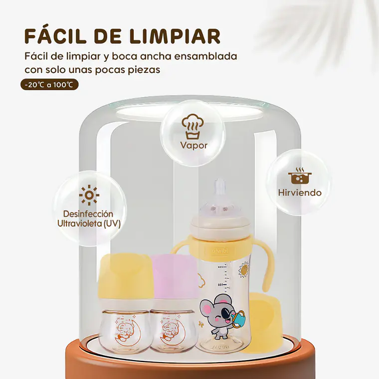 Aiwibi Mamadera Antigases Tritán con Bola de Gravedad - 180ml 8