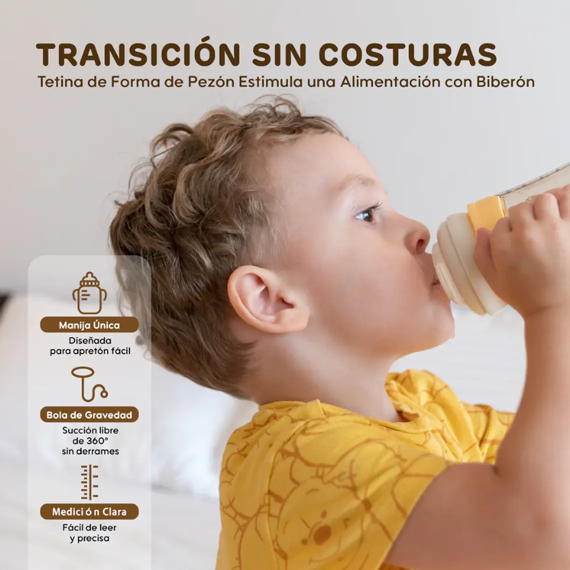 Aiwibi Mamadera Antigases Tritán con Bola de Gravedad - 180ml 6