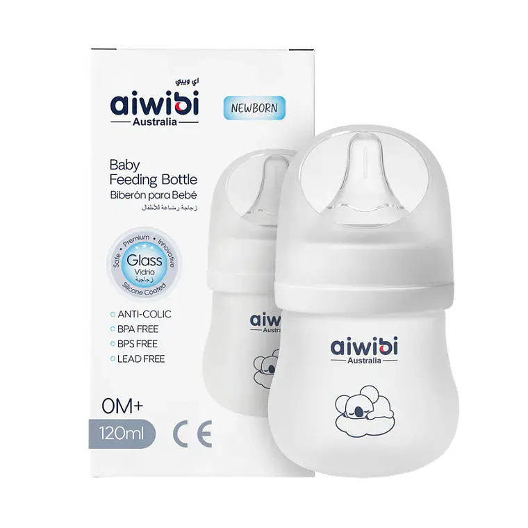 Aiwibi Mamadera Antigases Vidrio Para Bebés 1