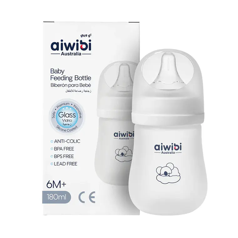 Aiwibi Mamadera Antigases Vidrio Para Bebés 2