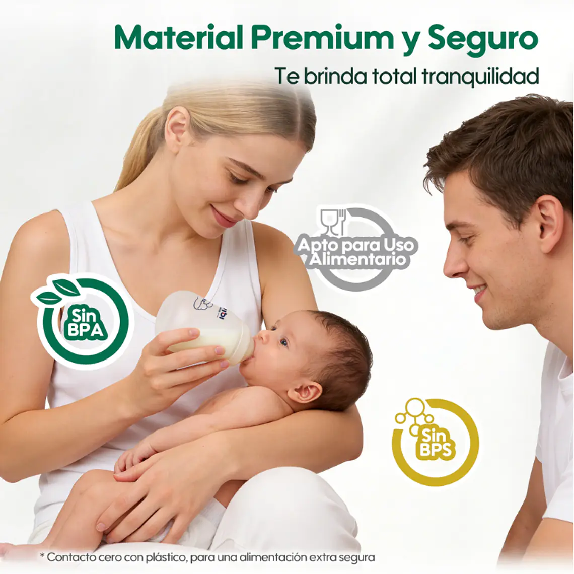 Aiwibi Mamadera Antigases de Vidrio Para Bebés 9