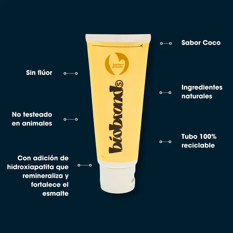 BioBrands Pasta Dental Natural Coco Sin Flúor 2