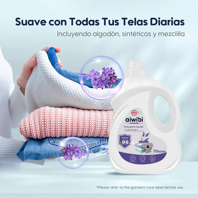 Aiwibi Detergente Líquido Antibacteriano para Bebés 3lts 5