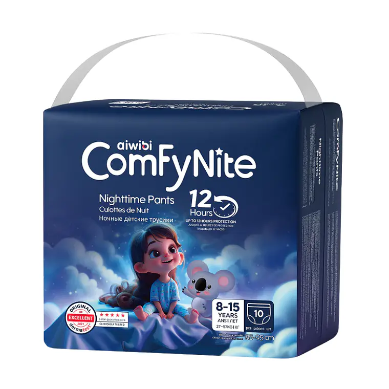 Aiwibi ComfyNite Calzoncitos Nocturnos - 8 a 15 años (27 a 57 kilos) 1