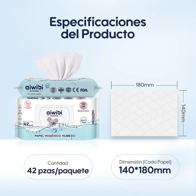 Aiwibi Papel Higiénico Húmedo 8