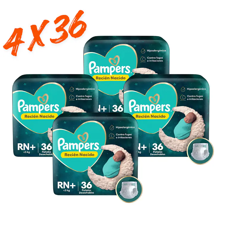 Pampers Protección Insuperable RN+ 6