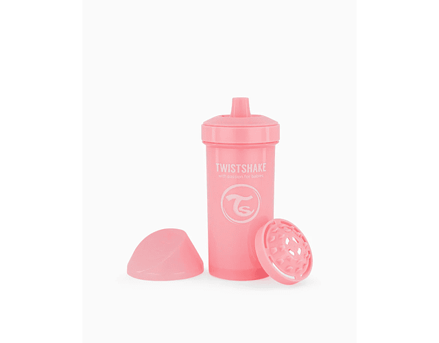 TWISTSHAKE Vaso kid cup 360ml 12+m rosado