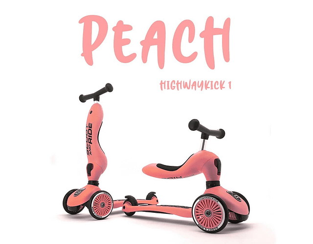 Scooter 2 en 1 Highwaykick 1 Color Peach