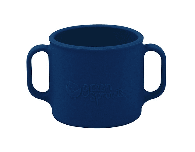 Green Sprouts Vaso Silicona con Asas 12+meses - Navy