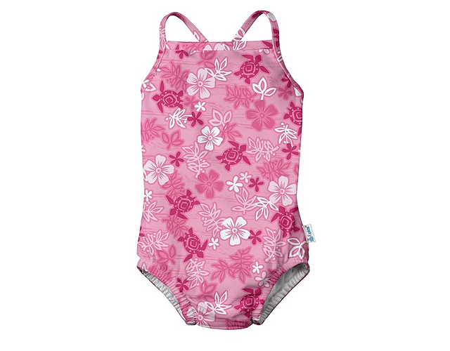 Traje de baño Entero  con pañal  Hawaii Rosado - 12 meses