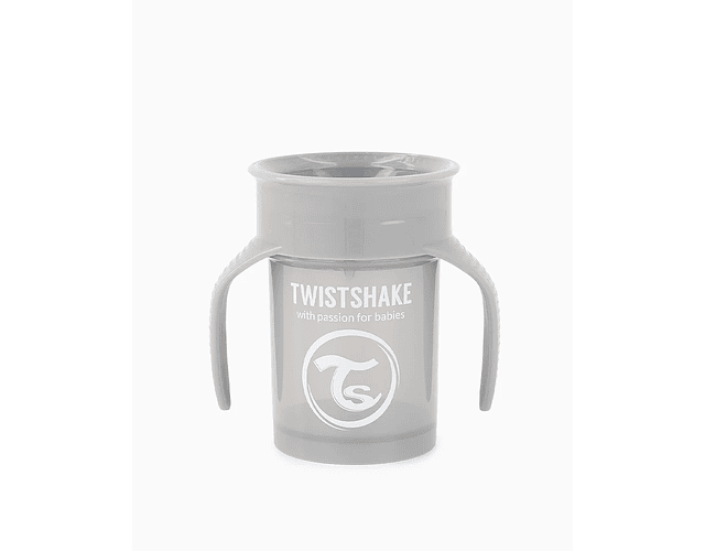 Twistshake Vaso 360° Color Gris