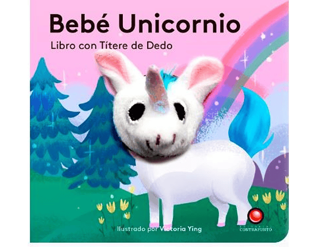 Libro con títere de dedo. Bebé Unicornio