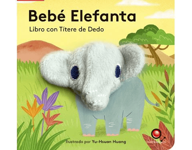 Libro con títere de dedo. Bebé Elefanta