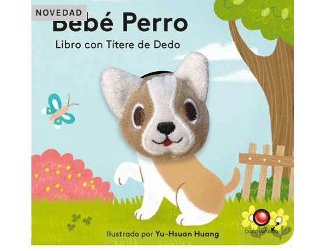 Bebé Perro. Libro con títere de dedo