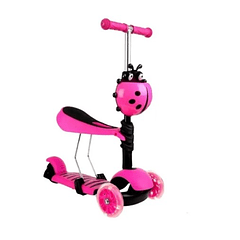 Scooter 3 en 1 rosado