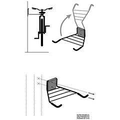 Organizador plegable bicicleta