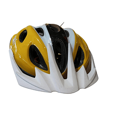 Casco sport polisport amarillo-blanco
