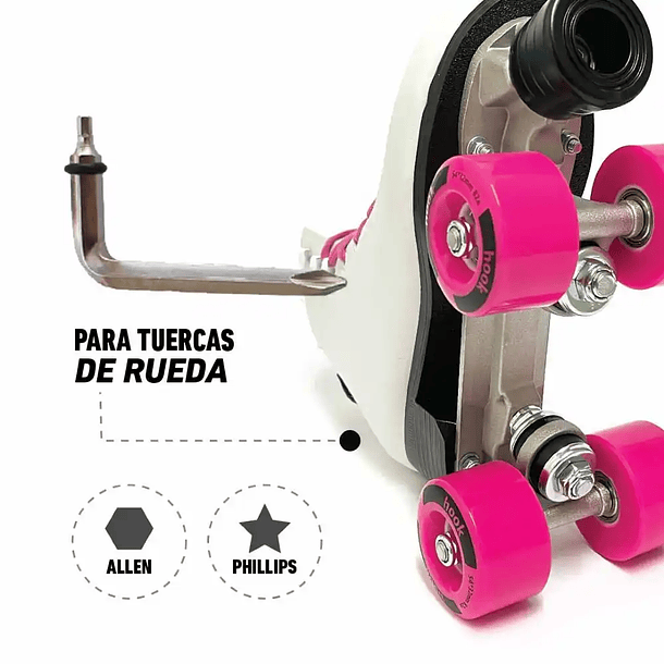 Herramienta para patines hook /penny red 6