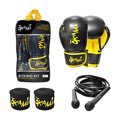Boxing kit okami 12oz negro