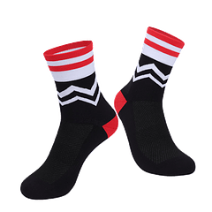 Calcetines spandex deportivos mp007 negro blanco rojo