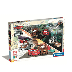 Puzzle 104 piezas cars maxi