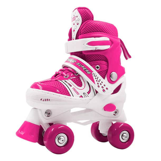 Patines quad infantiles power pink s (31-34) 2