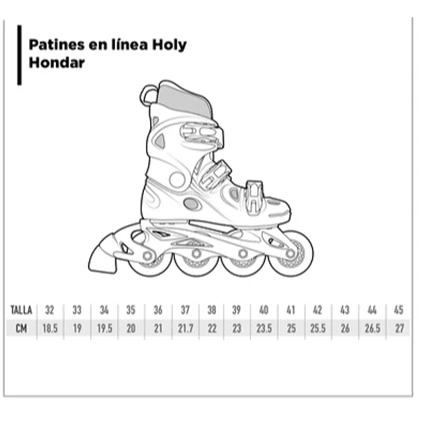 Patines en línea holy fucsia 34 7