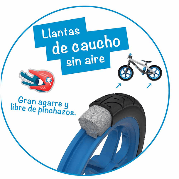 Bicicleta de aprendizaje chillafish bmxie02 azul 2